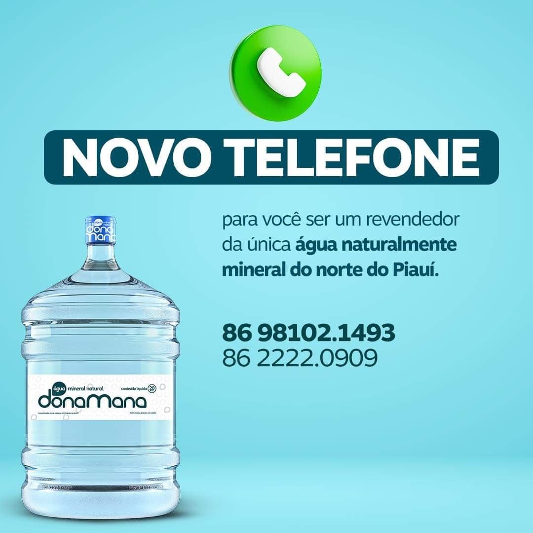 ÁGUA MINERAL DONA MANA!